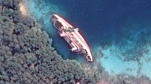 Das Kreuzfahrtschiff World Discoverer